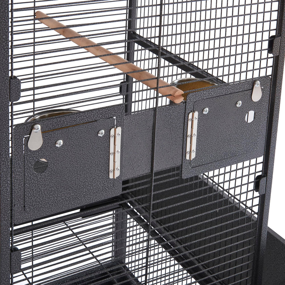 Panana bird cage side view highlighting tall 61-inch height.