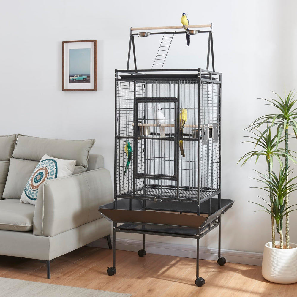 Panana bird cage with waterproof finish for durability and easy cleaning
