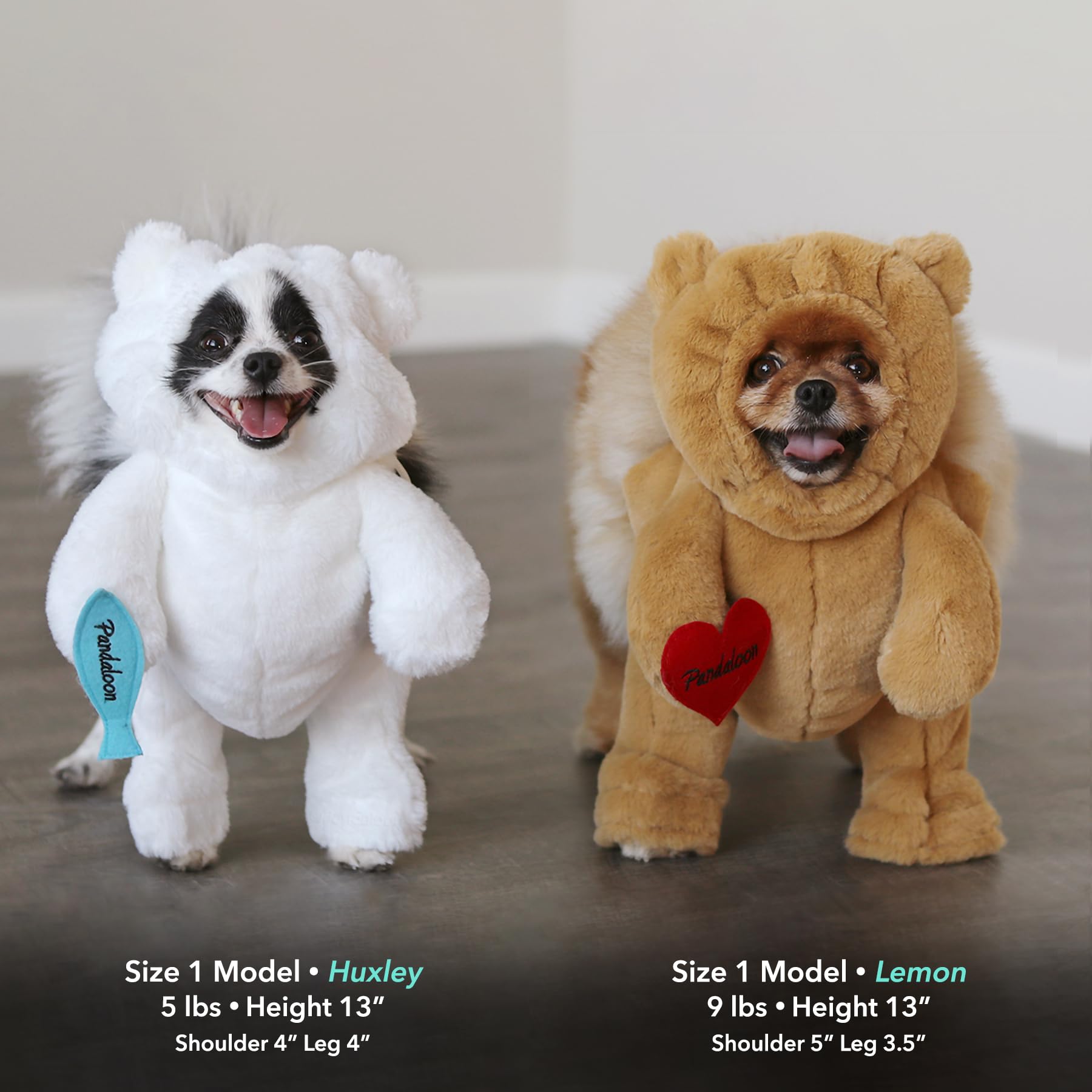 Pandaloon size-3 measure guide image showing exact head height and girth for proper fit.