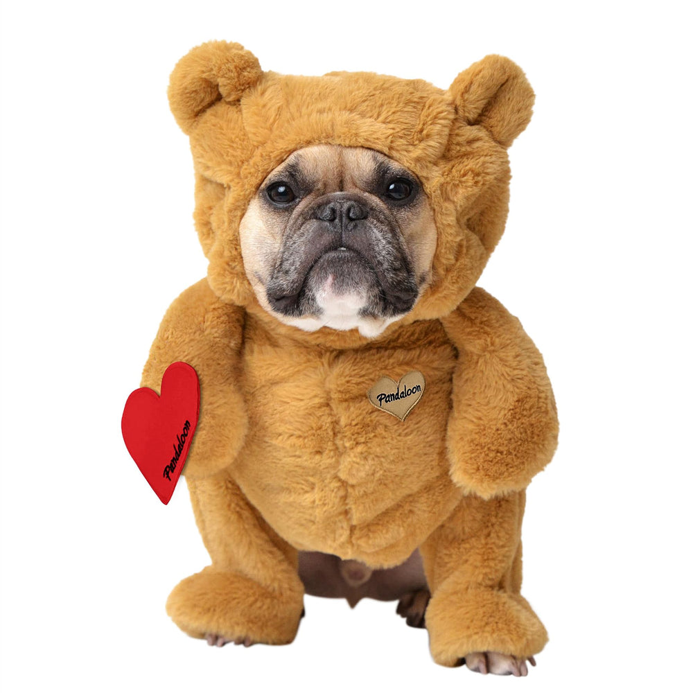 Pandaloon Teddy Bear costume front view for adorable Halloween photos and playful charm.