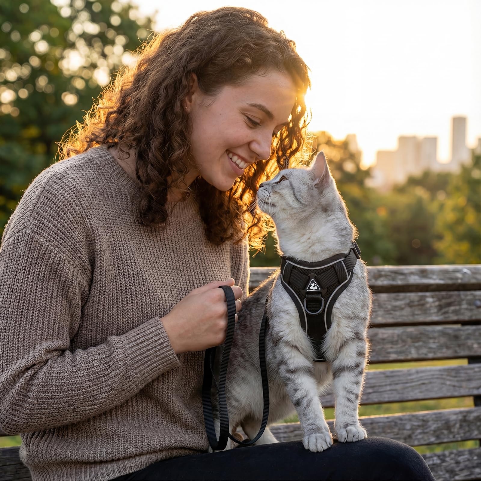 pangdi Cat Harness and Leash Set supports emotional comfort during outings