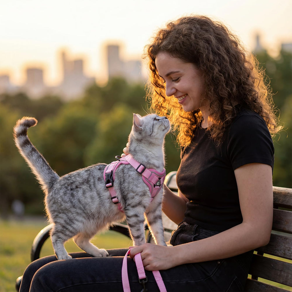 pangdi cat harness xl comfort on paws reduces irritation with soft mesh