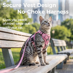 pangdi cat harness xl escape-proof vest prevents wriggling during outdoor time