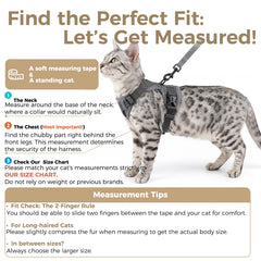 pangdi Cat Harness soft breathable mesh keeps skin comfortable on walks.