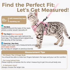 Pangdi cat harness strap adjustment for XXL fit improves comfort on walks