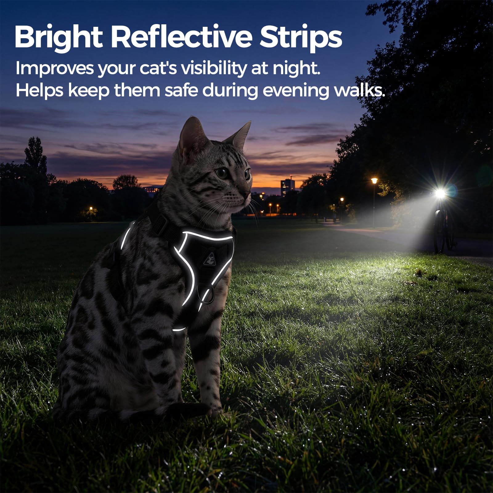 Pangdi cat vest secure fit highlights escape-proof design for wiggle-free outings