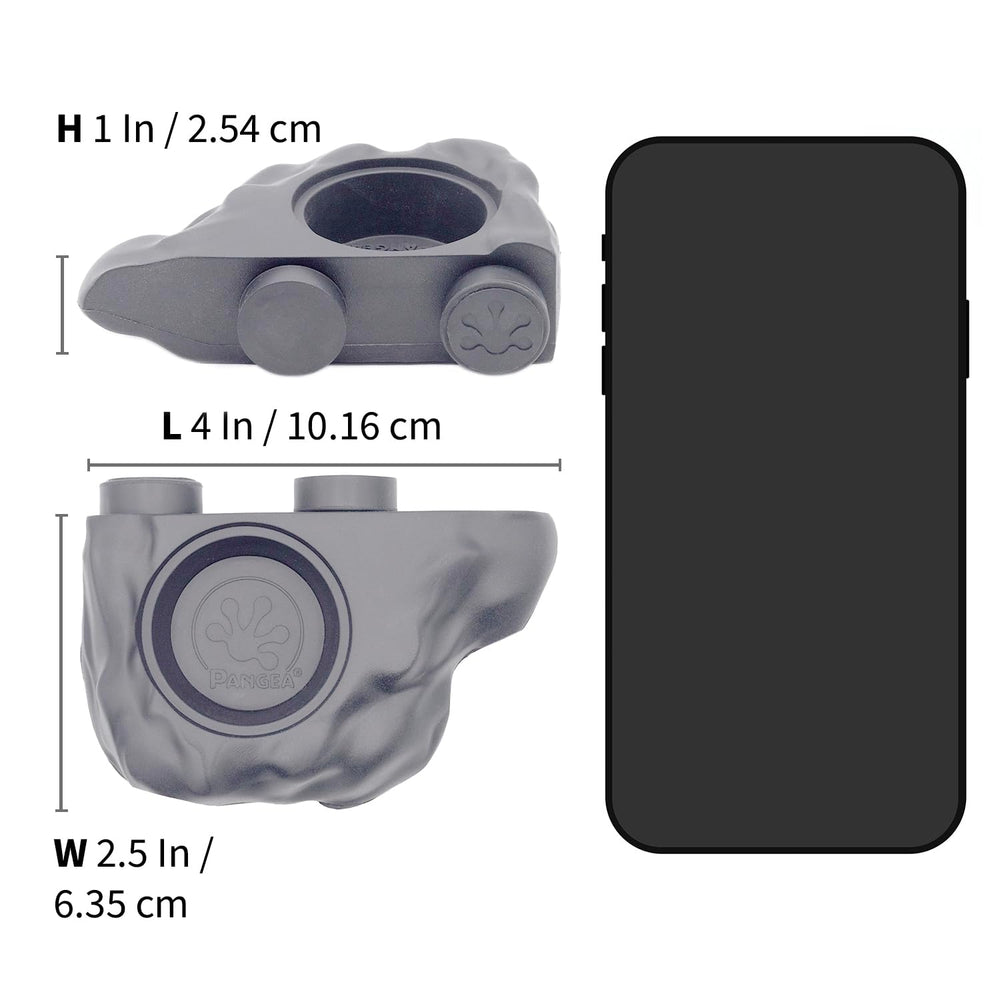 Pangea magnetic ledge attaches to glass, keeping bowls steady during feeding.