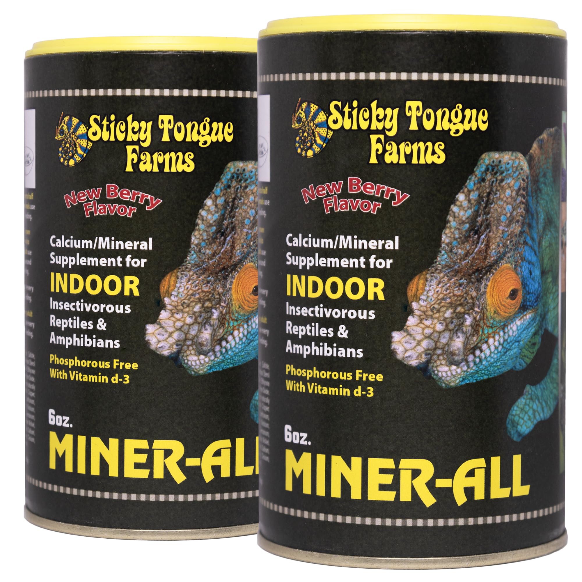 Pangea Miner-All reptile supplement bottle close-up highlighting premium calcium powder for strong bones