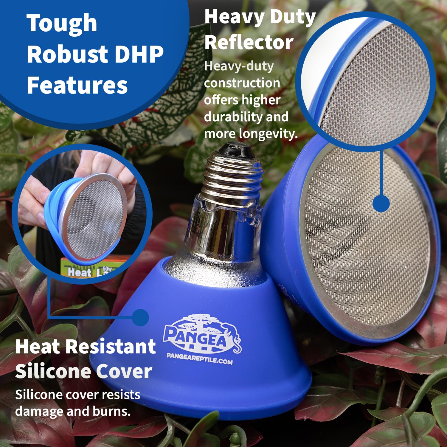 Pangea silicone-covered bulb allows safe handling during maintenance
