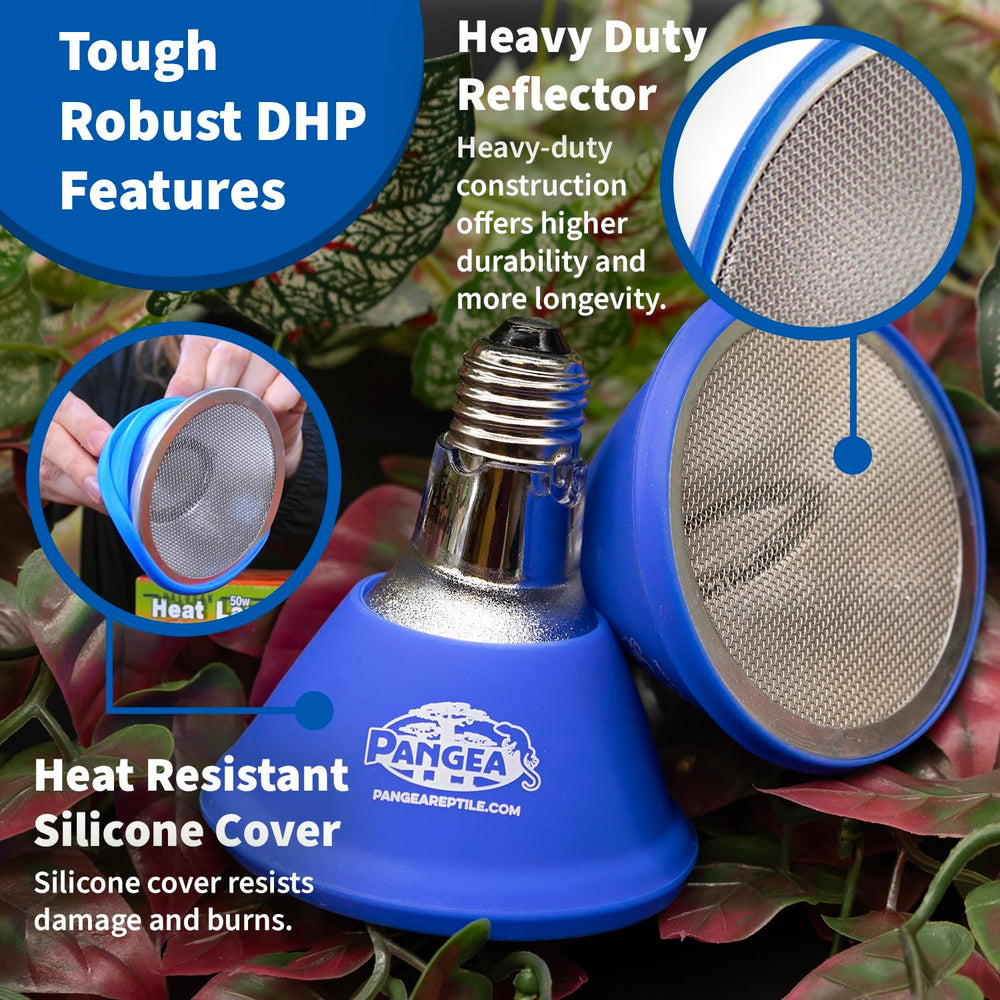 Pangea silicone-covered bulb allows safe handling during maintenance