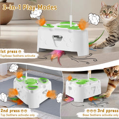 PANRIO 3in1 flying-bird with wand invites hunting-like play and bonding.
