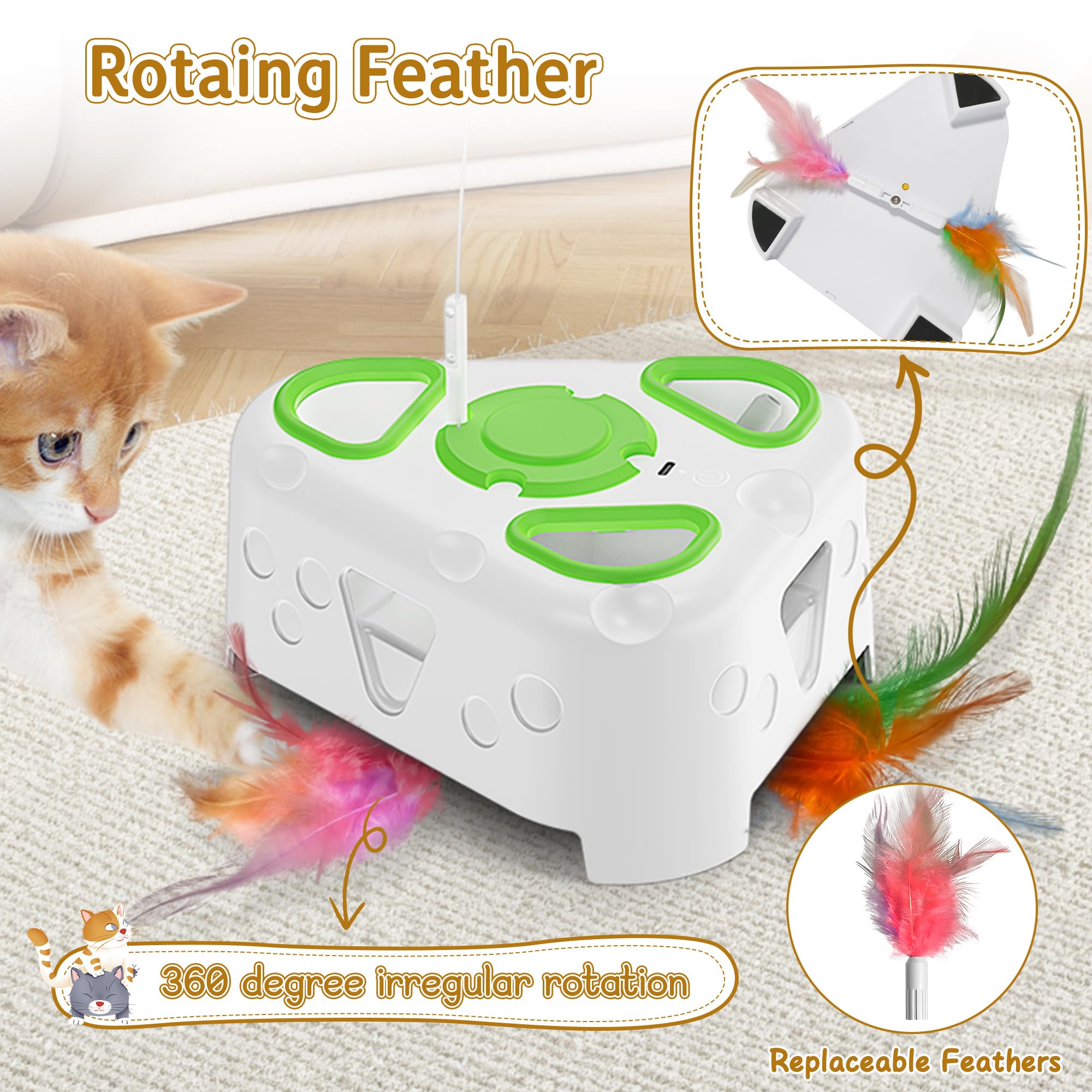 PANRIO 3in1 kitten-teething-friendly play engages curious kittens safely.