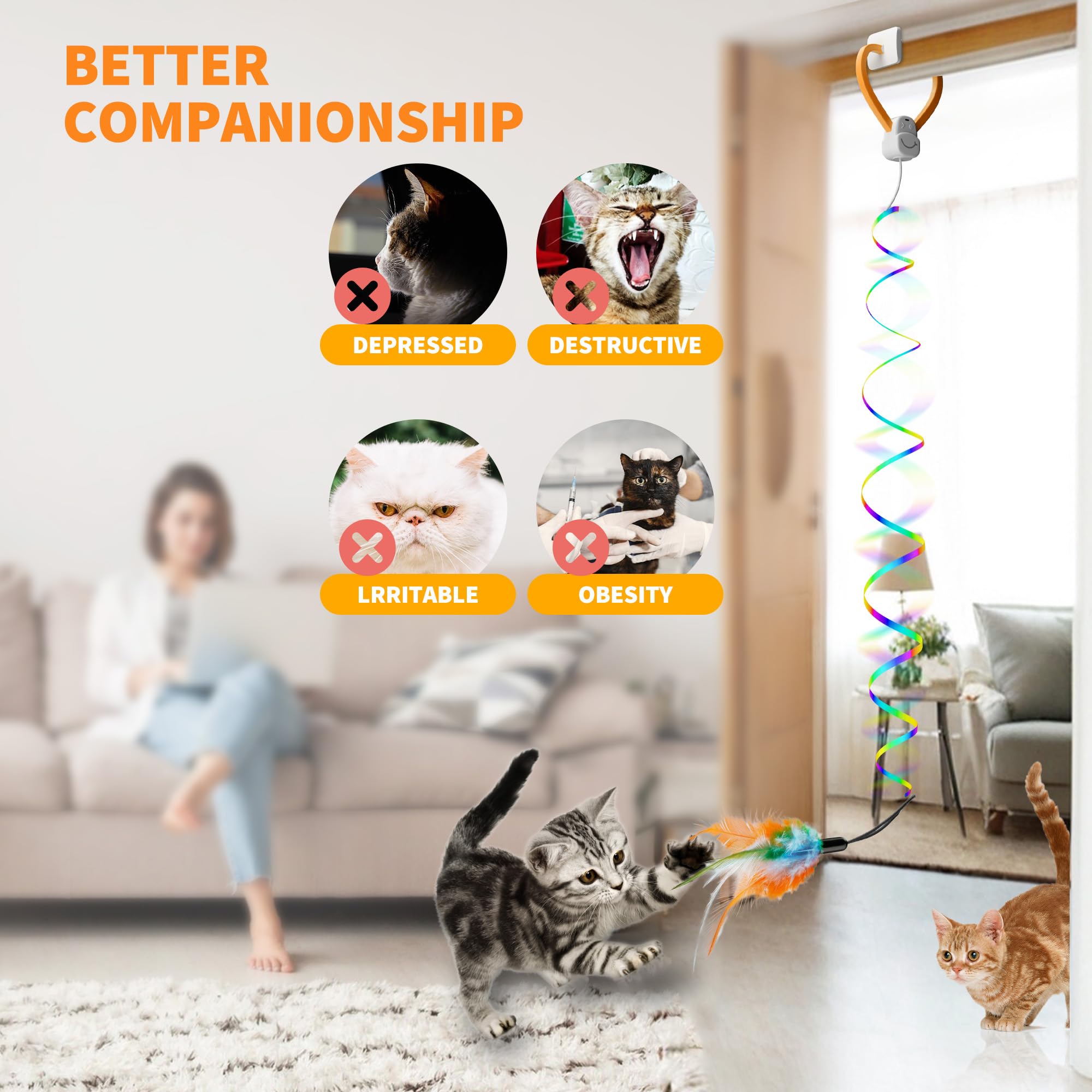 PANRIO durable-construction withstands energetic cat play and pounces
