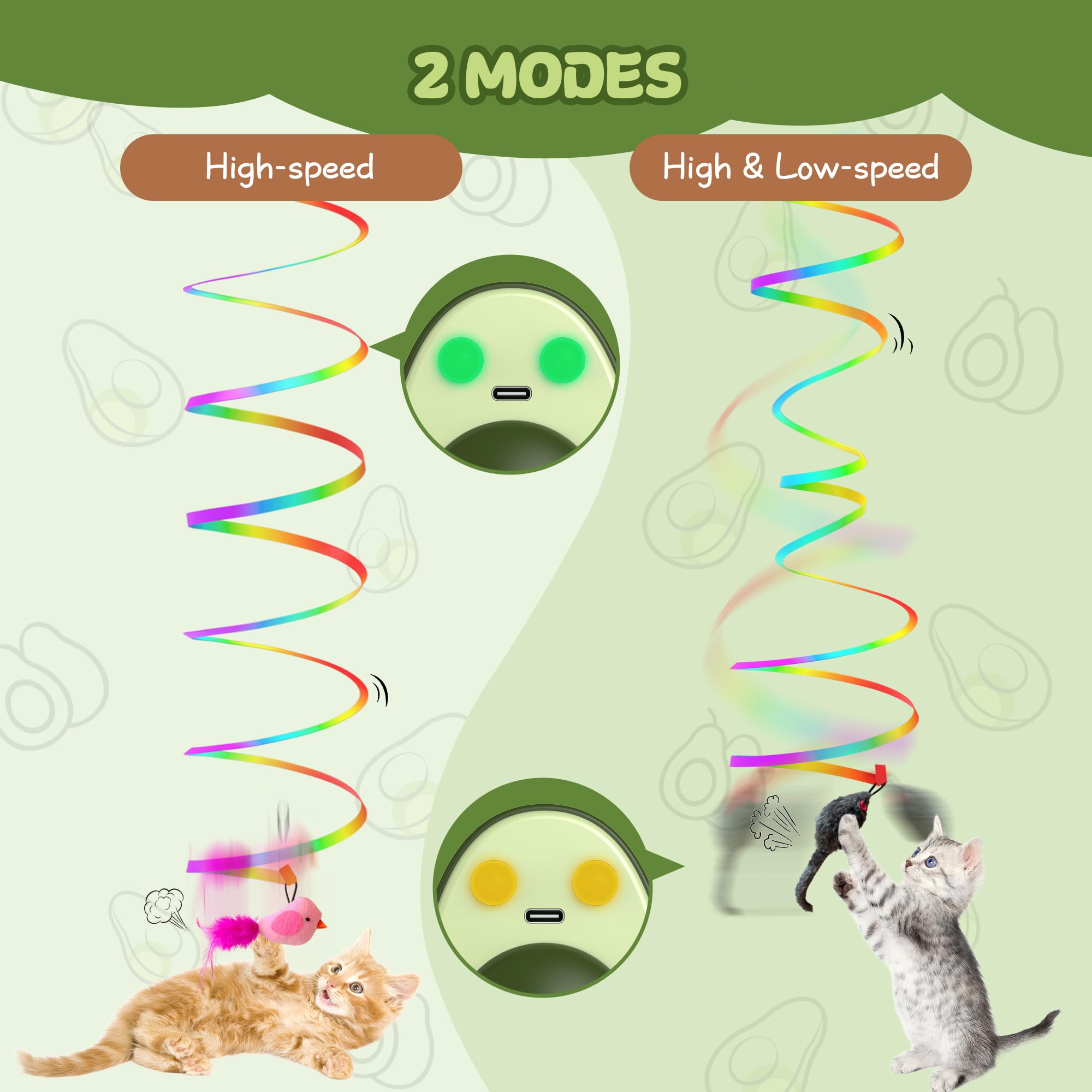 PANRIO mouse wand teaser stimulates chase instincts during indoor play.