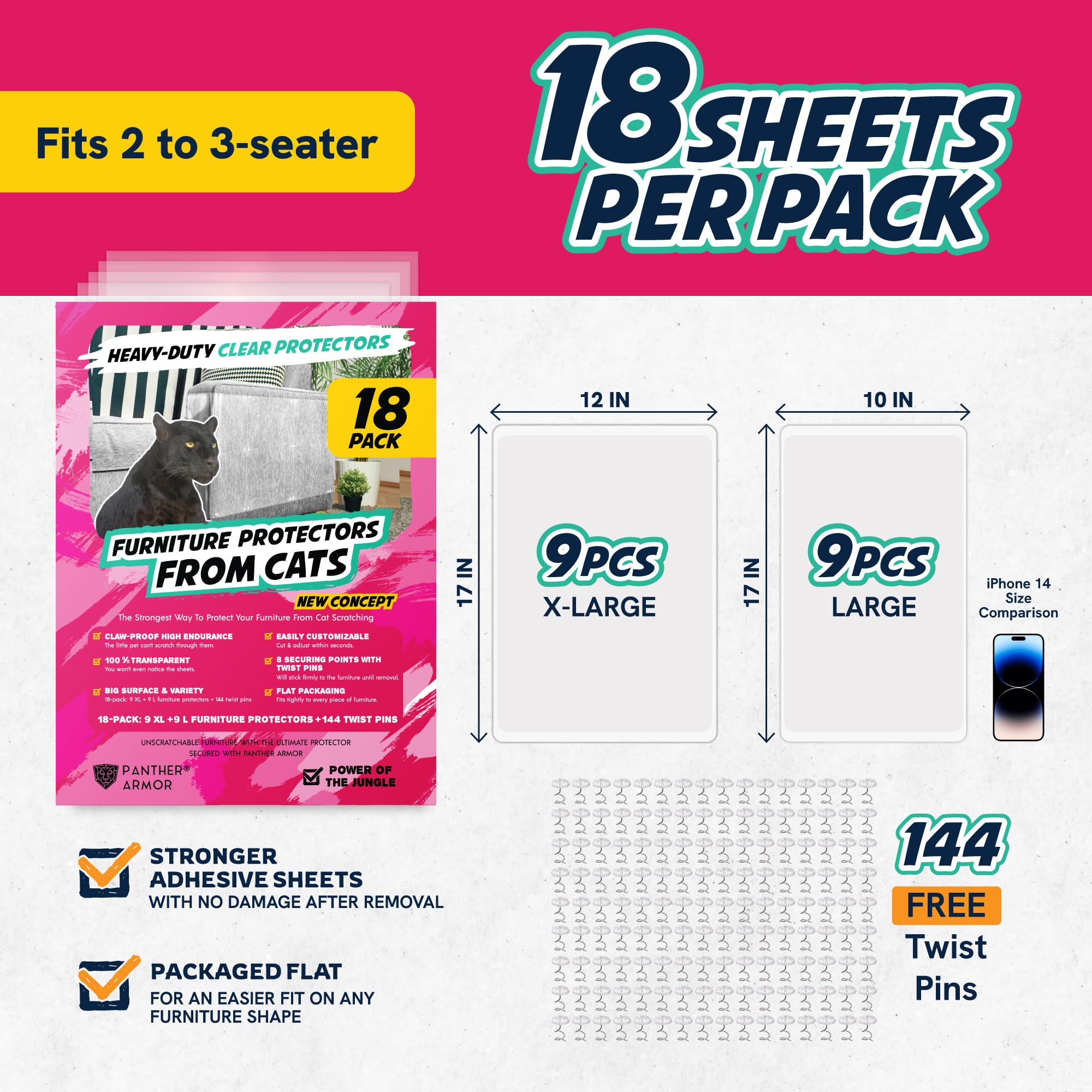 Panther Armor durable non-toxic plastic sheets for long-lasting protection.