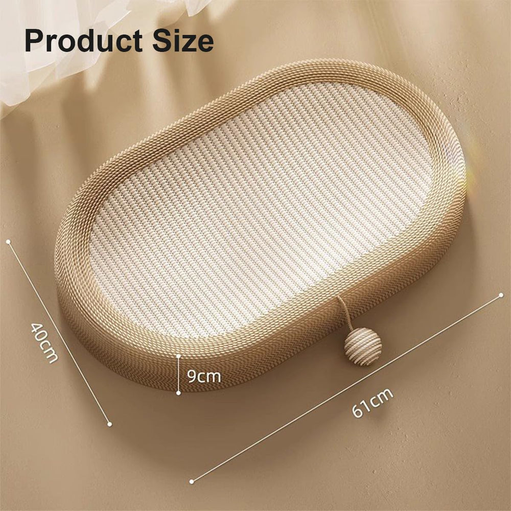 Panup non-slip base keeps the scratcher steady during playful scratching.