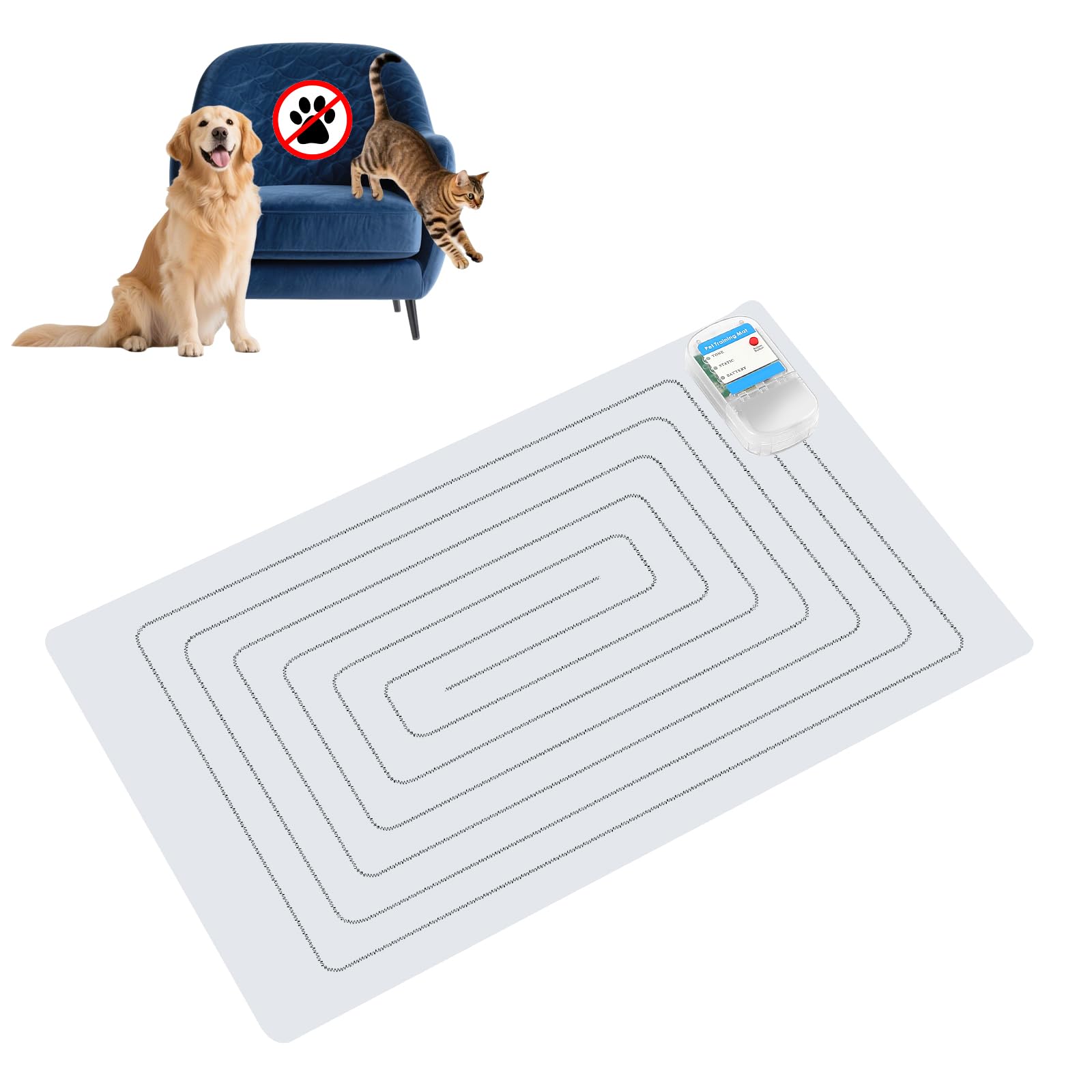 PAPARELA Scat Shock Mat indoor use keeps pets off counters with gentle correction
