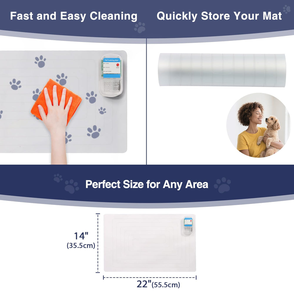 PAPARELA Scat Shock Mat roll-up design for compact storage
