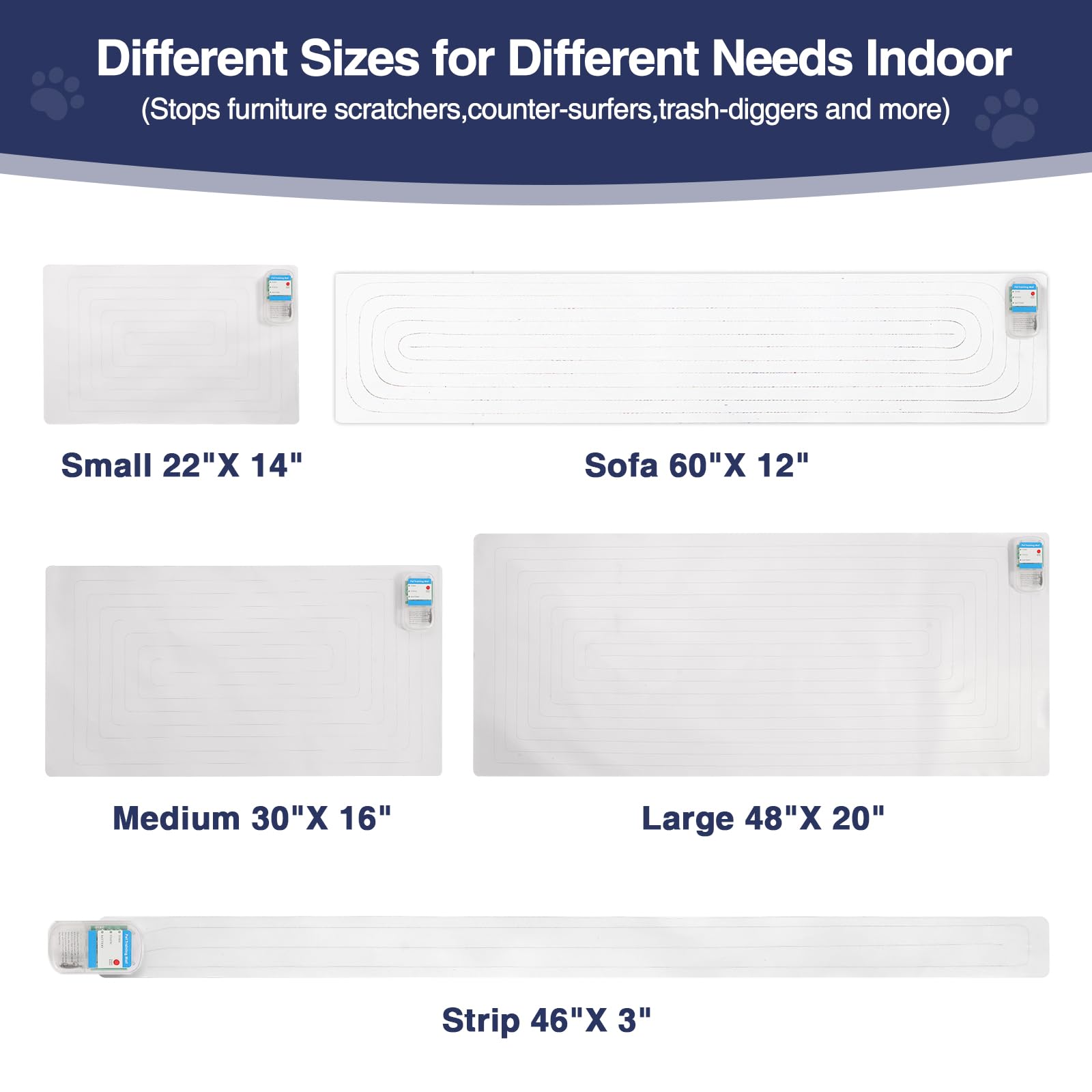 PAPARELA scat shock mat rolled up for compact storage