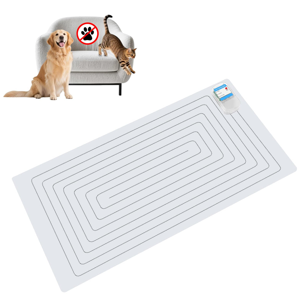 PAPARELA Scat Shock Mat on counter deters pets from reaching food