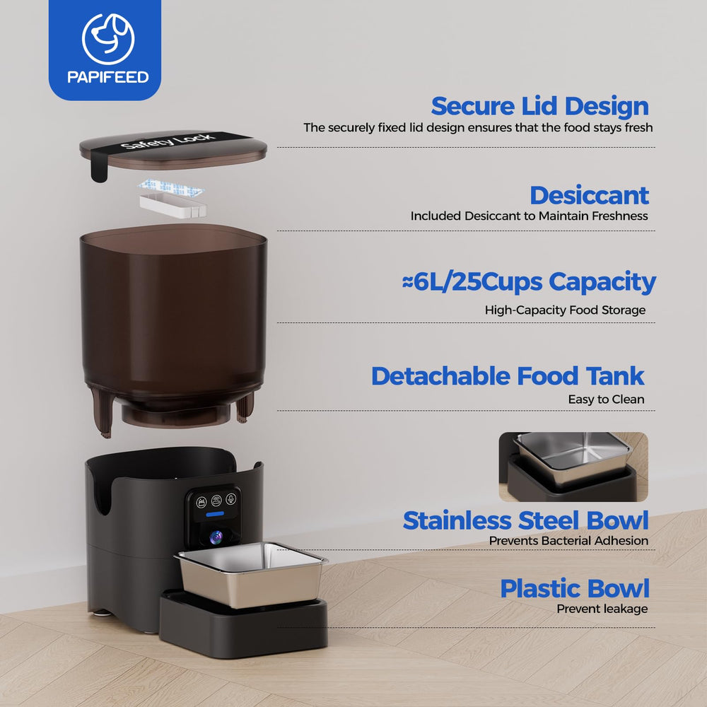 PAPIFEED BPA-free construction reinforces a safe, clean feeding environment.