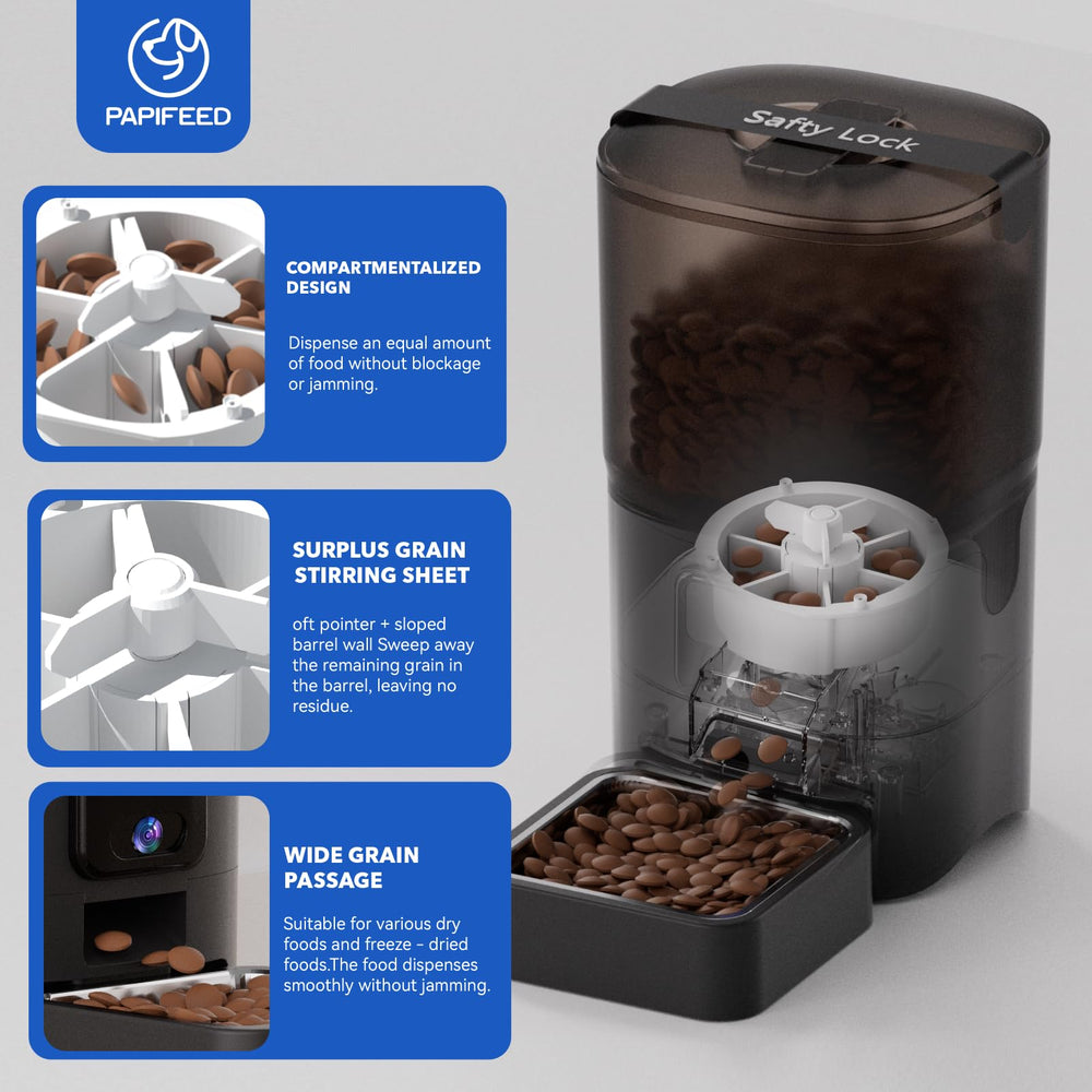 PAPIFEED wide-angle camera screenshot enables real-time monitoring of mealtime.
