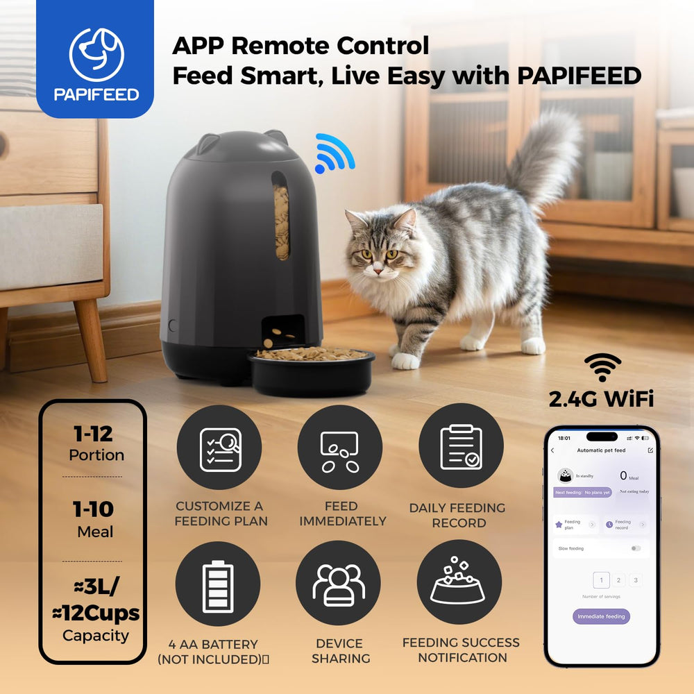 PAPIFEED dual power supply with backup battery for uninterrupted feeding