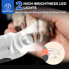 PAPIFEED dust-proof cover keeps debris contained during pet nail grinding