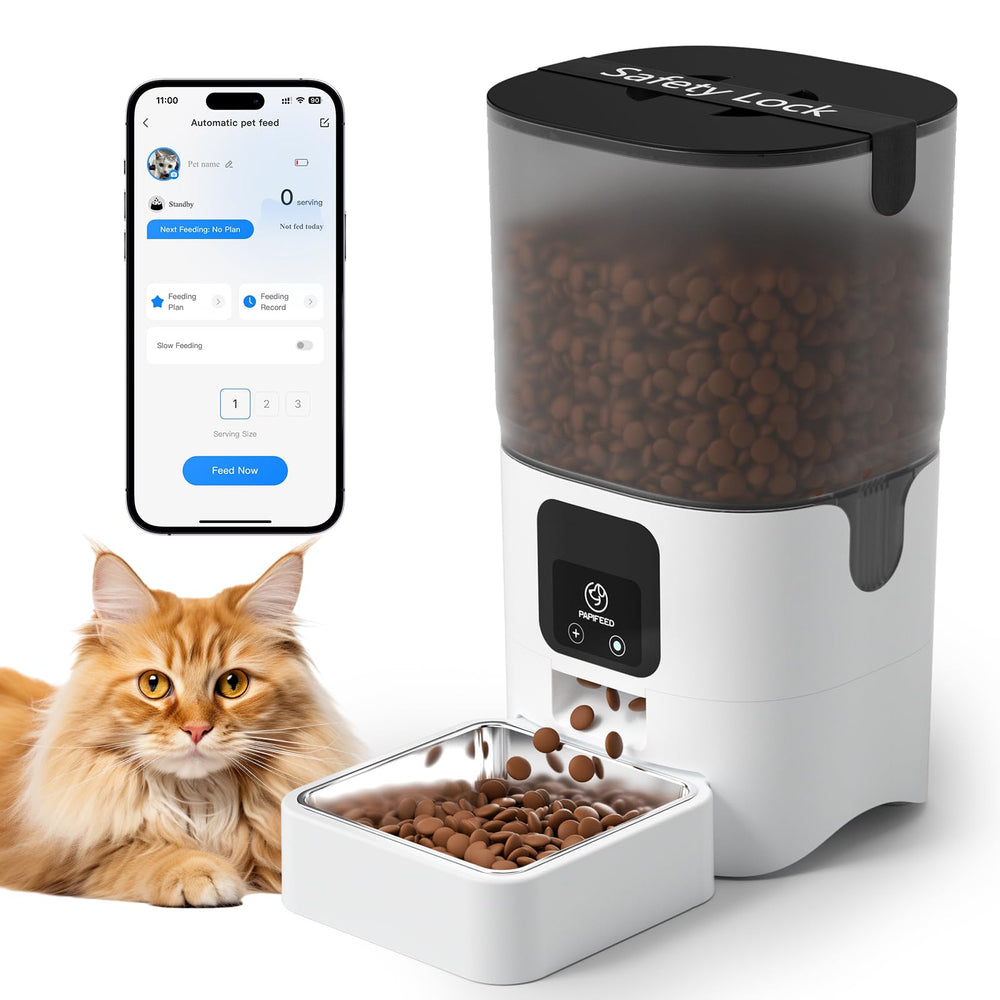 PAPIFEED smart-feeder-wifi-setup enables remote feeding convenience.