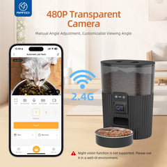 PAPIFEED Smart Lyn app control enables remote scheduling for pet meals