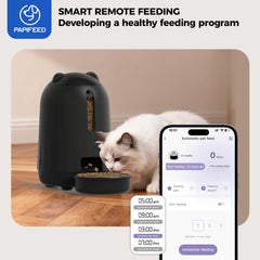 PAPIFEED app control display highlighting remote feeding