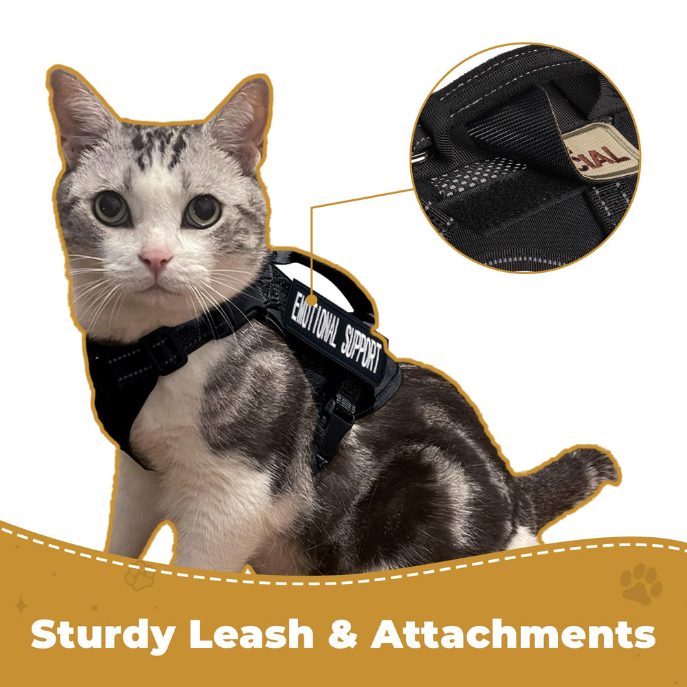 Papipets harness features breathable airmesh and lightweight 1000D nylon for comfort.