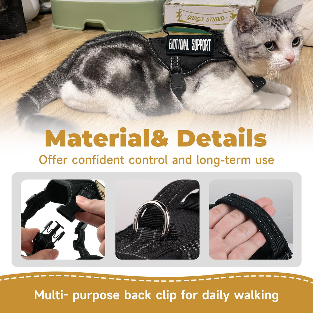 Papipets soft-padded vest distributes pressure to reduce neck strain during walks.