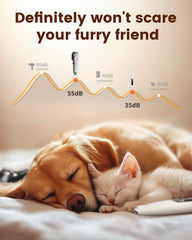 PAPMINI dog grooming kit cordless-use demonstrates freedom during at-home grooming