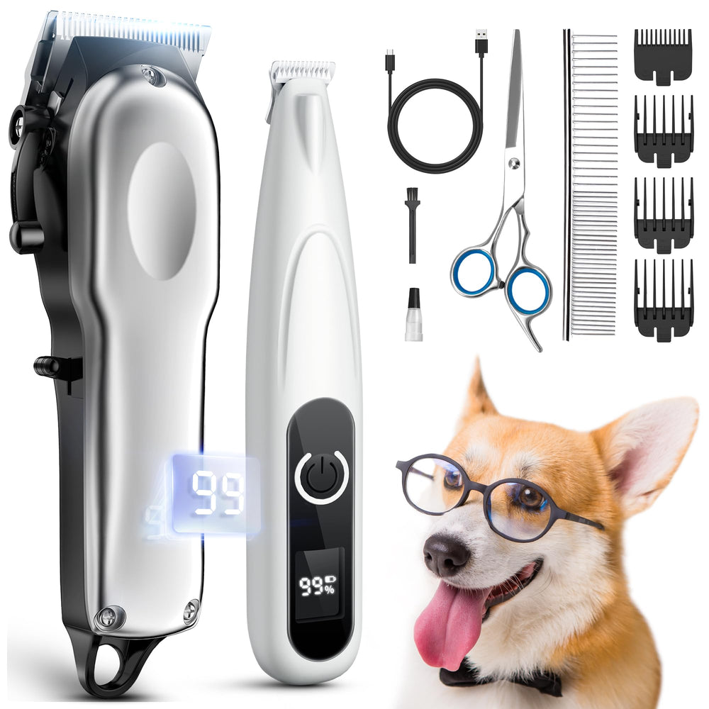 PAPMINI dog grooming kit front view for easy at-home trimming