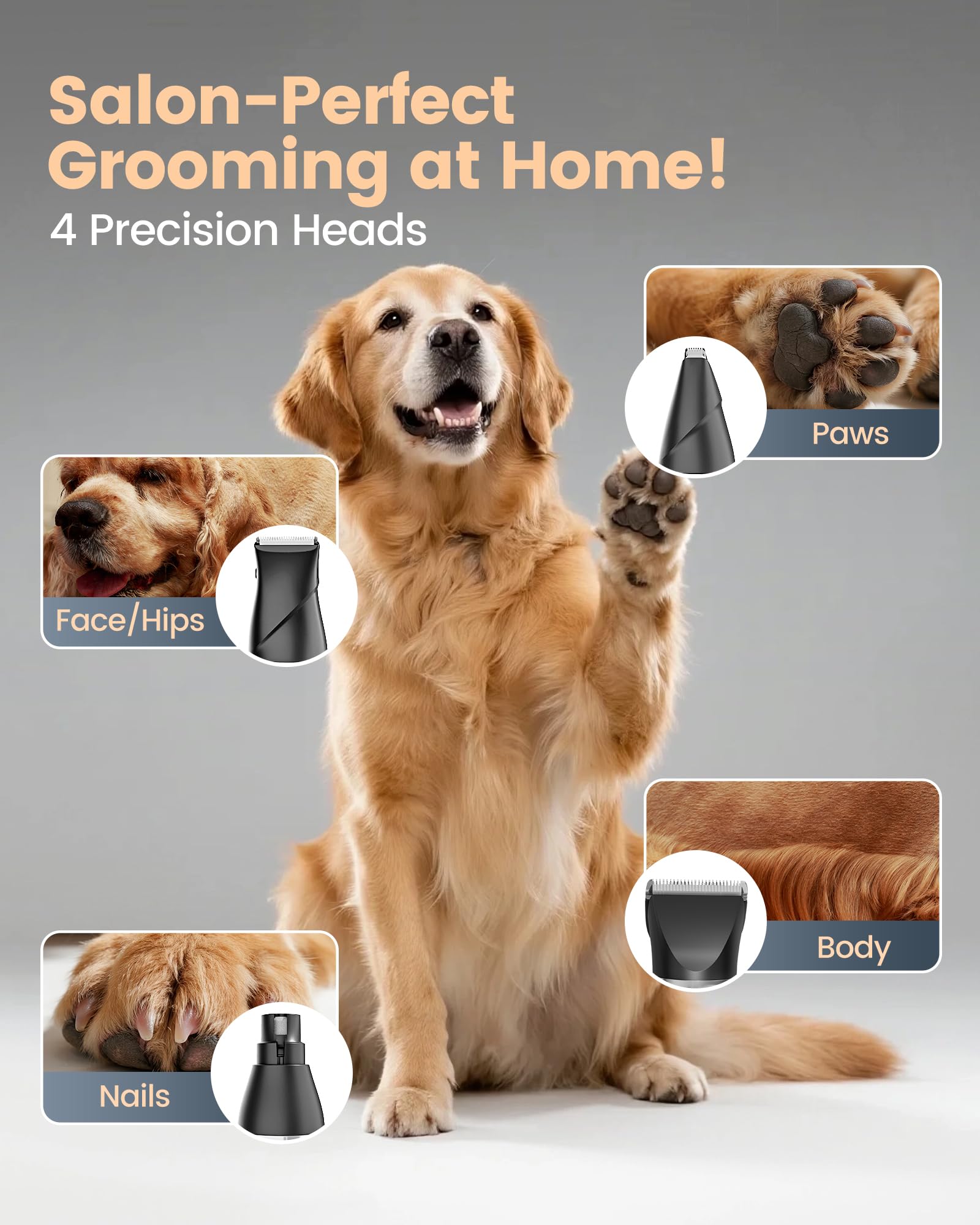 PAPMINI nail grinder in use for safe, precise nail care.