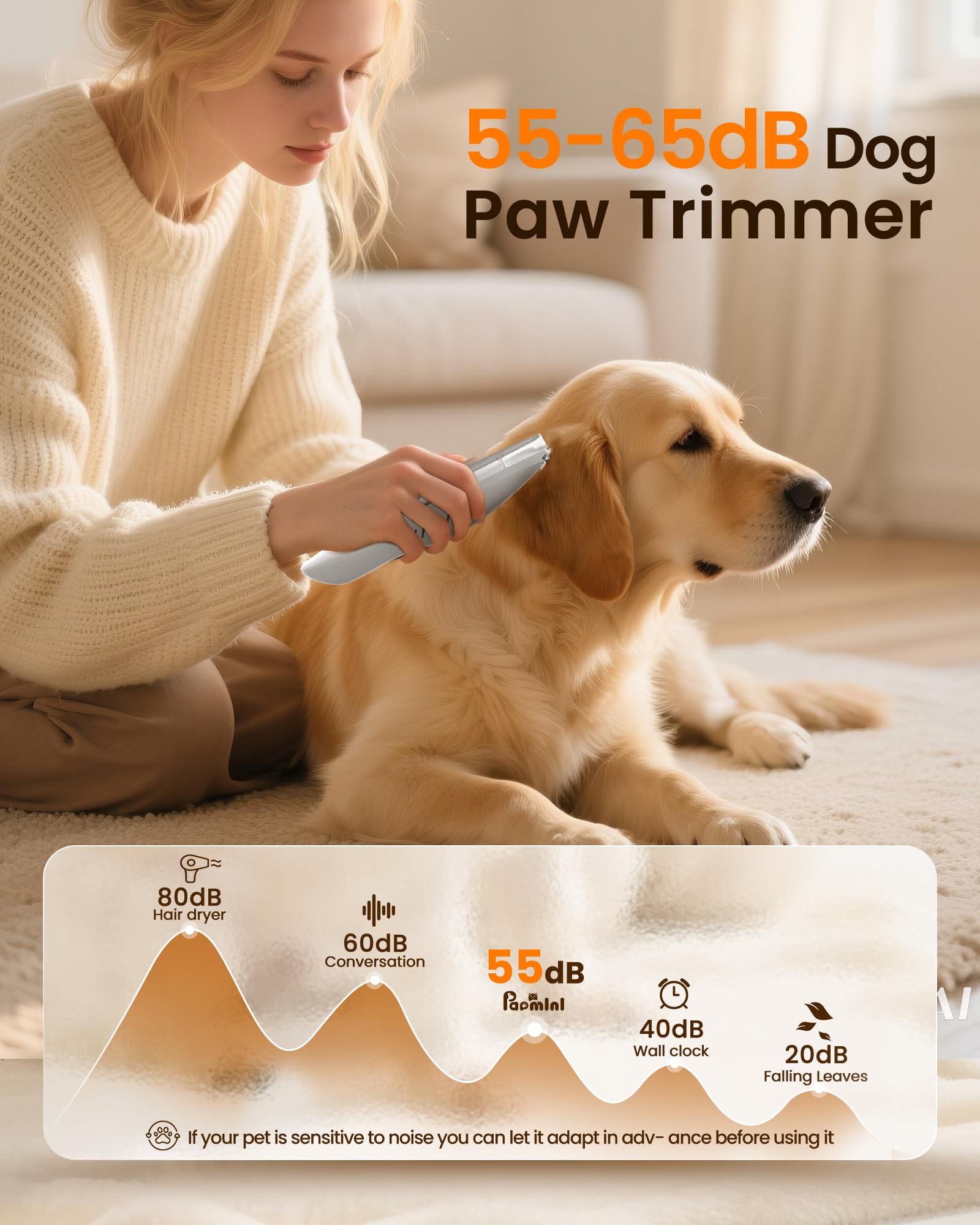 PAPMINI ceramic and stainless steel blades for sharp trimming