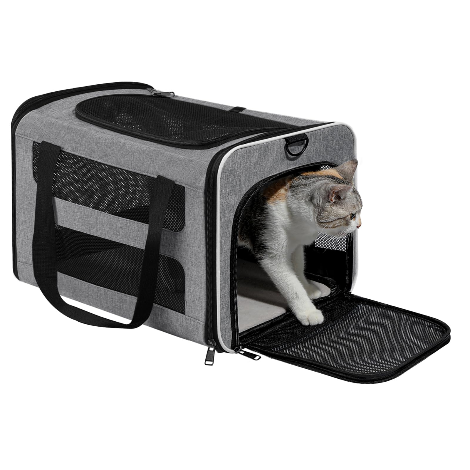PAPZER cat carrier durable 600D oxford fabric resists scratching during trips