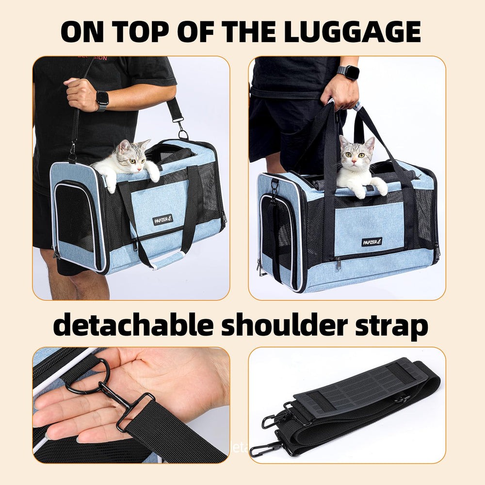 PAPZER Cat Carrier top-opening for easy loading of pets