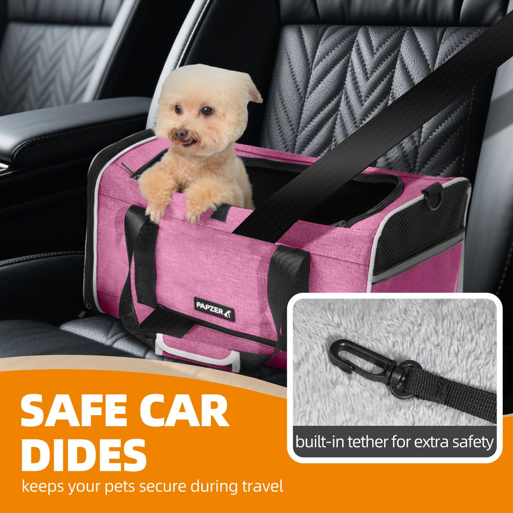 PAPZER reinforced structure provides stability for pets up to 20 lbs.