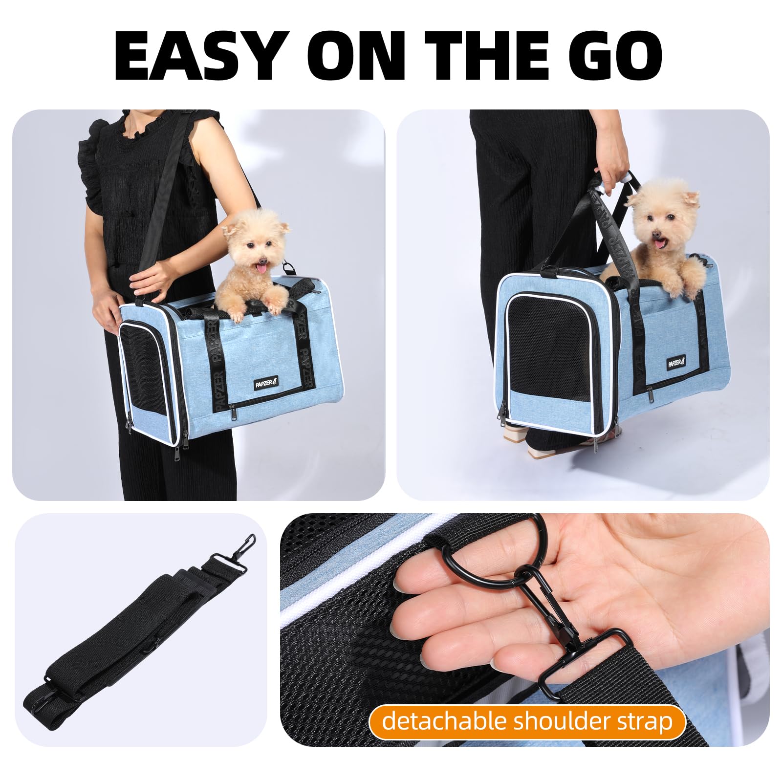 PAPZER reversible comfort pad with fleece and cooling gel