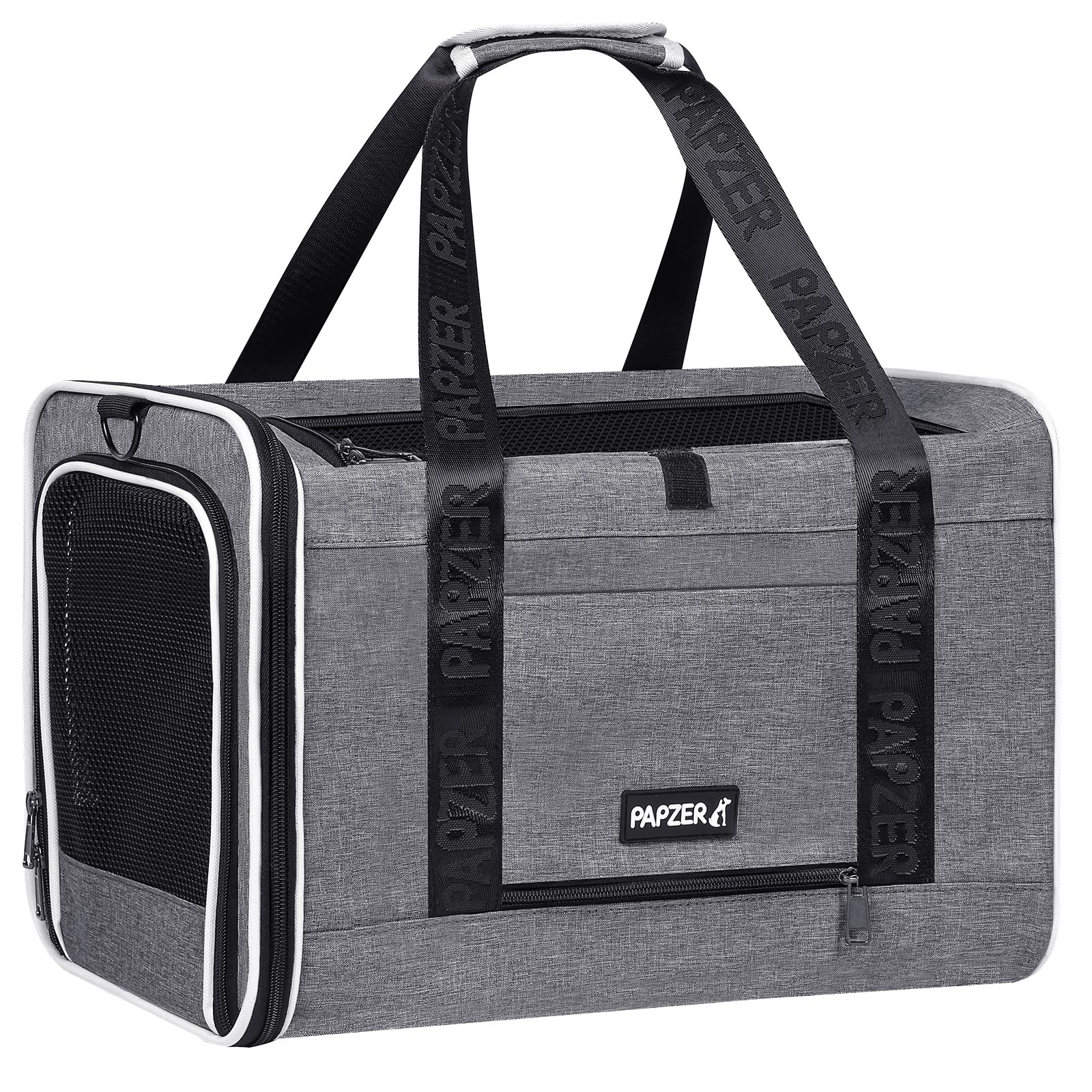 Papzer removable washable cover for easy post-trip cleanup.
