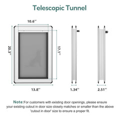 Parab House dog door with fully magnetic flaps demonstrating weather protection and quiet operation
