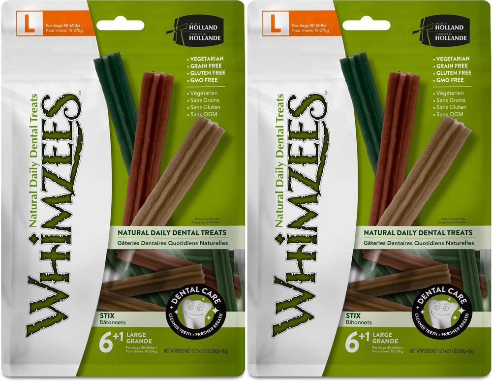 Paragon Whimzees Stix seven sticks per bag for easy at-home dental care