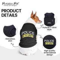 Parisian Pet 100% breathable cotton fabric keeps dogs cool and comfy.
