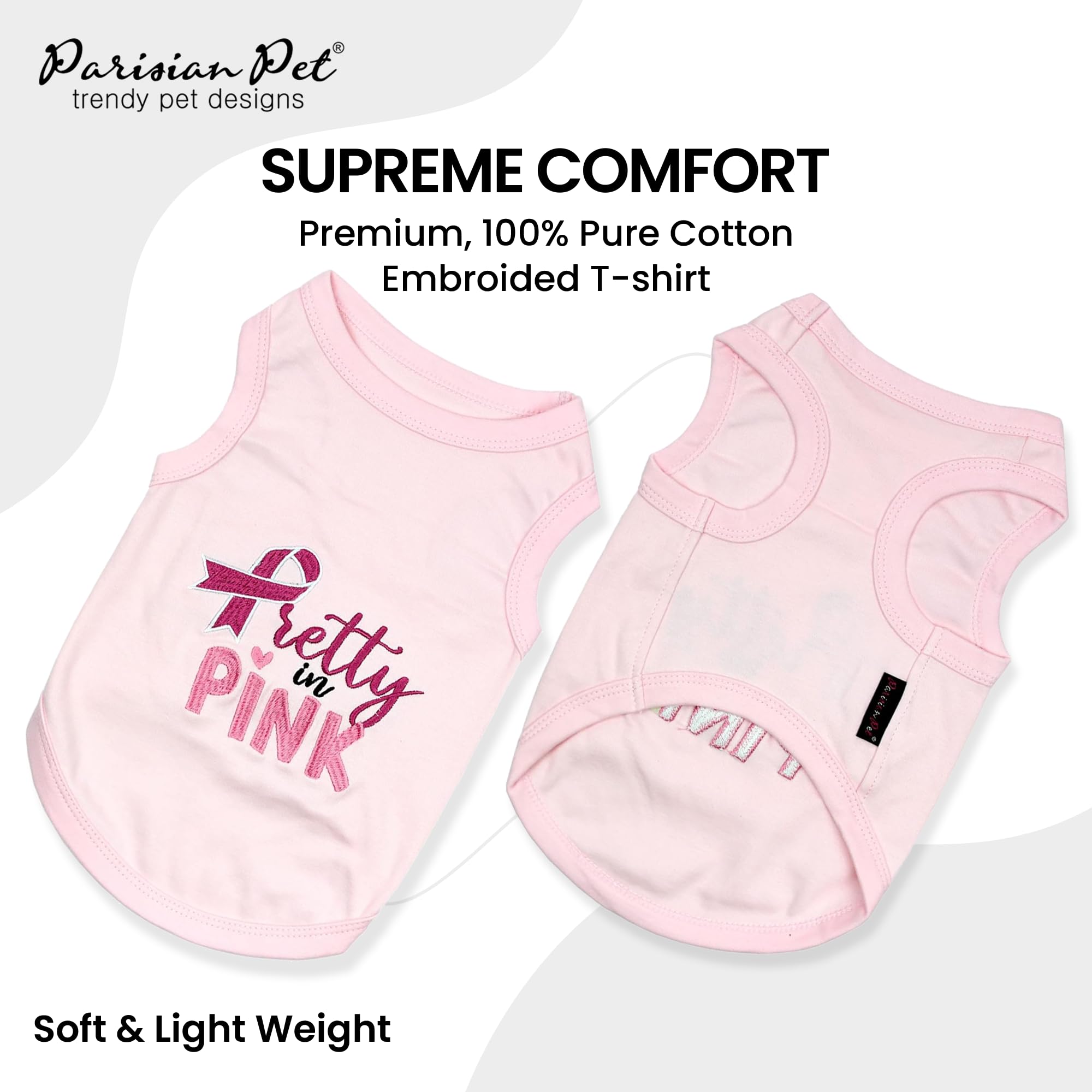Parisian Pet breathable cotton fabric close-up highlights cool comfort in hot weather