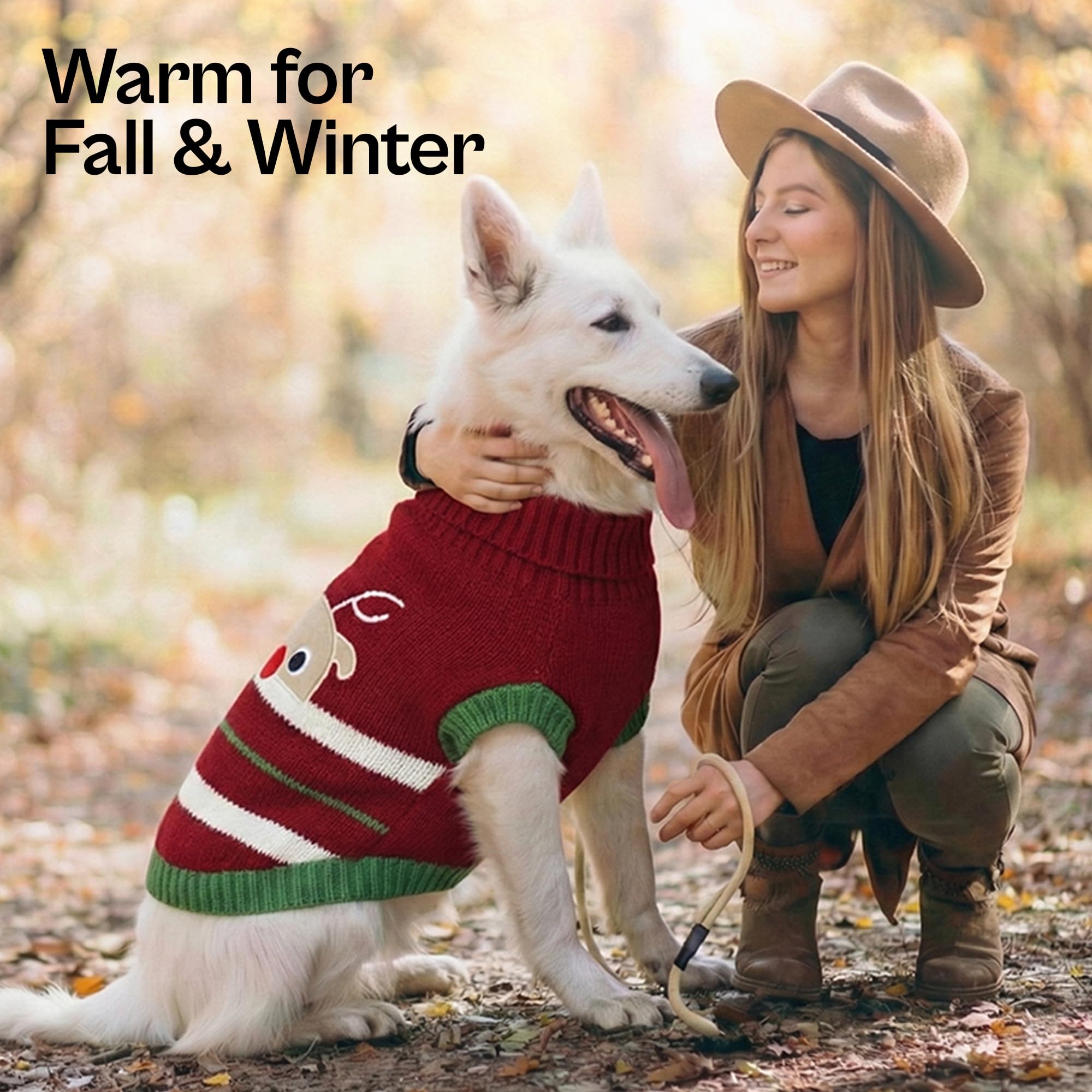 Parisian Pet Christmas sweater XS offers stylish fit for tiny dogs and photoshoots.