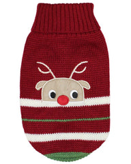 Parisian Pet Christmas dog sweater pullover keeps dogs warm during cold walks.