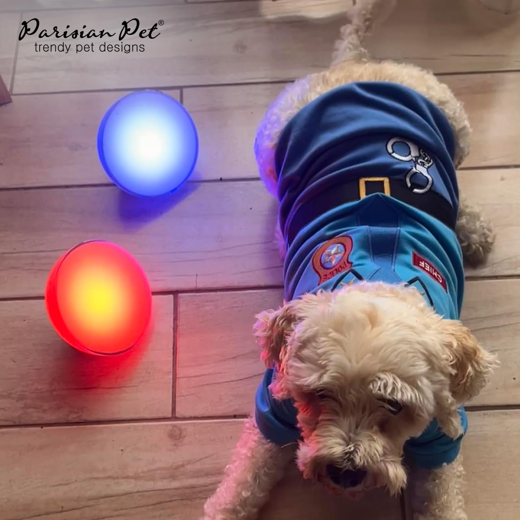 Parisian Pet costume cotton polyester fabric blends comfort with durability.