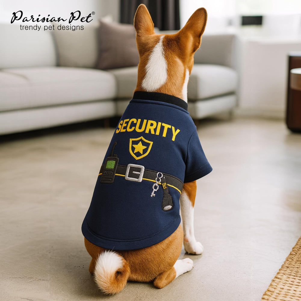 Parisian Pet Woofficer Shirt 2XL fit on large dog.